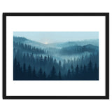 Misty Evergreen Forest: Moody Atmospheric Landscape thumbnail