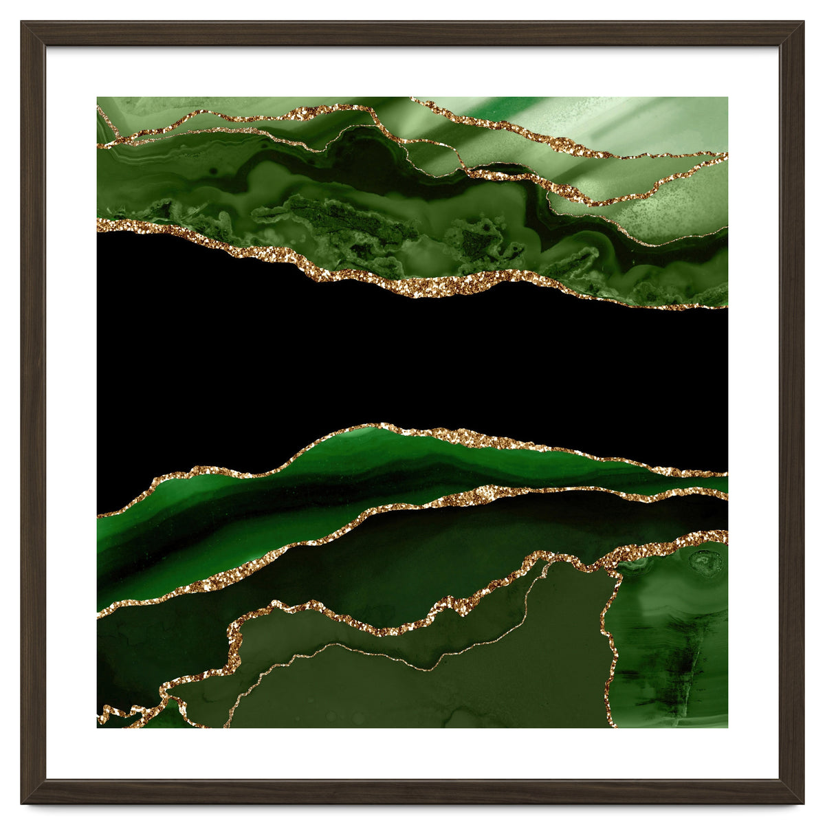 Green & Gold Agate Texture 11