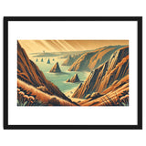 Vintage Cliffside Serenity Poster thumbnail