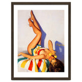 Sexy Pinup Girl Talking On The Vintage Phone thumbnail