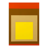 Josef Albers - Red, Brown, Golden (Print Only) thumbnail