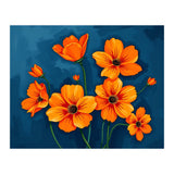 Orange Blue Flower (Print Only) thumbnail