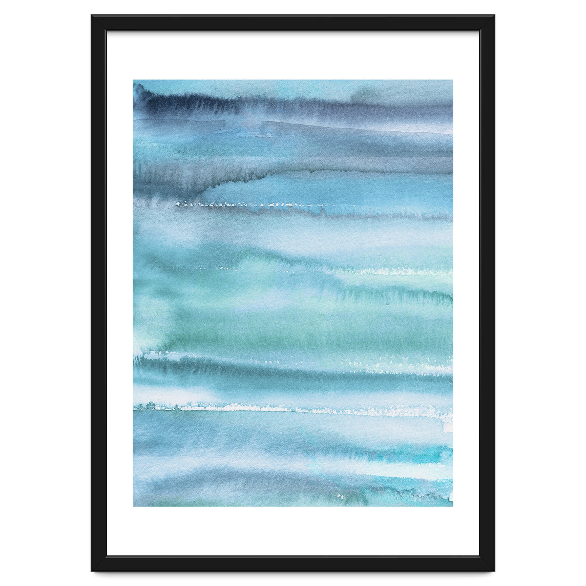 Gradient Watercolor Sea Blue
