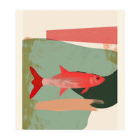 Red Fish Abstract (Print Only)