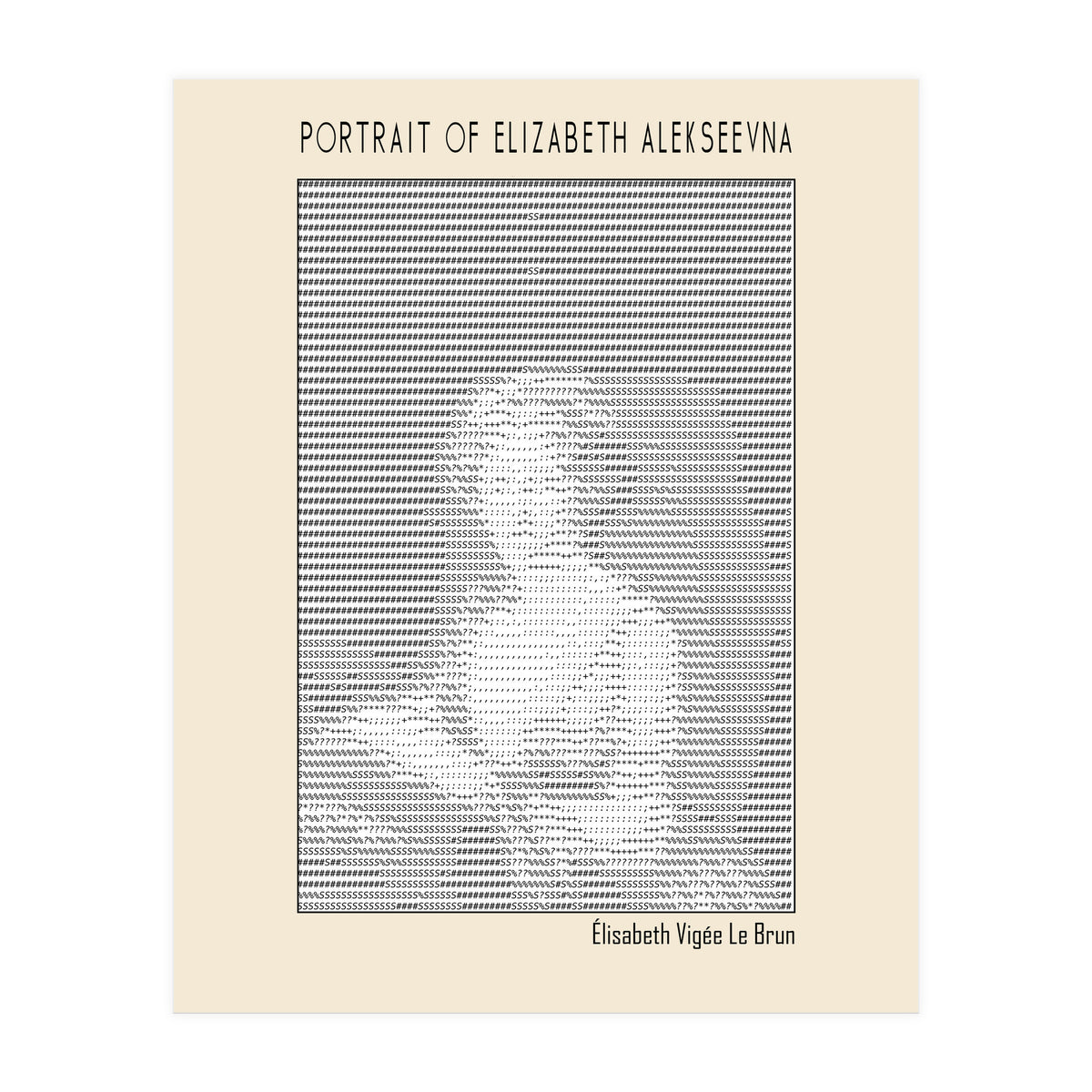 Portrait Of Elizabeth Alekseevna Wife Emperor Alexander I (Print Only)