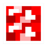Red Abstract Square Tiles (Print Only) thumbnail