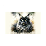Majestic Long Haired Cat Portrait (Print Only) thumbnail