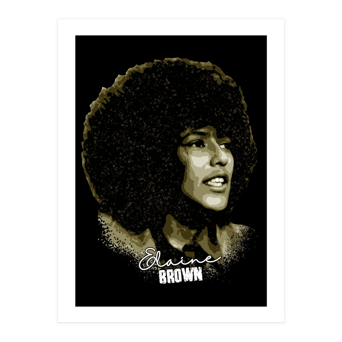 Vintage Elaine Brown American Prison Activist (Print Only)