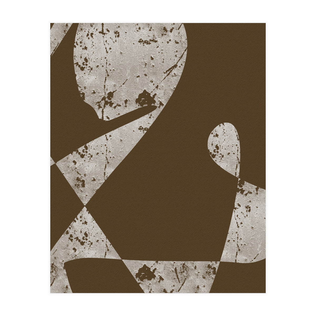 Abstract White Scratch (Print Only)