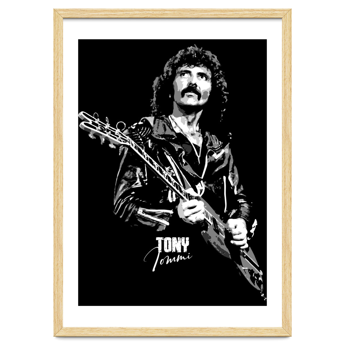 Tony Iommi American Musician Legend In Grayscale