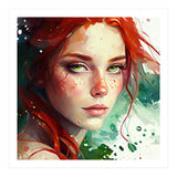 Watercolor Little Mermaid (Print Only) thumbnail