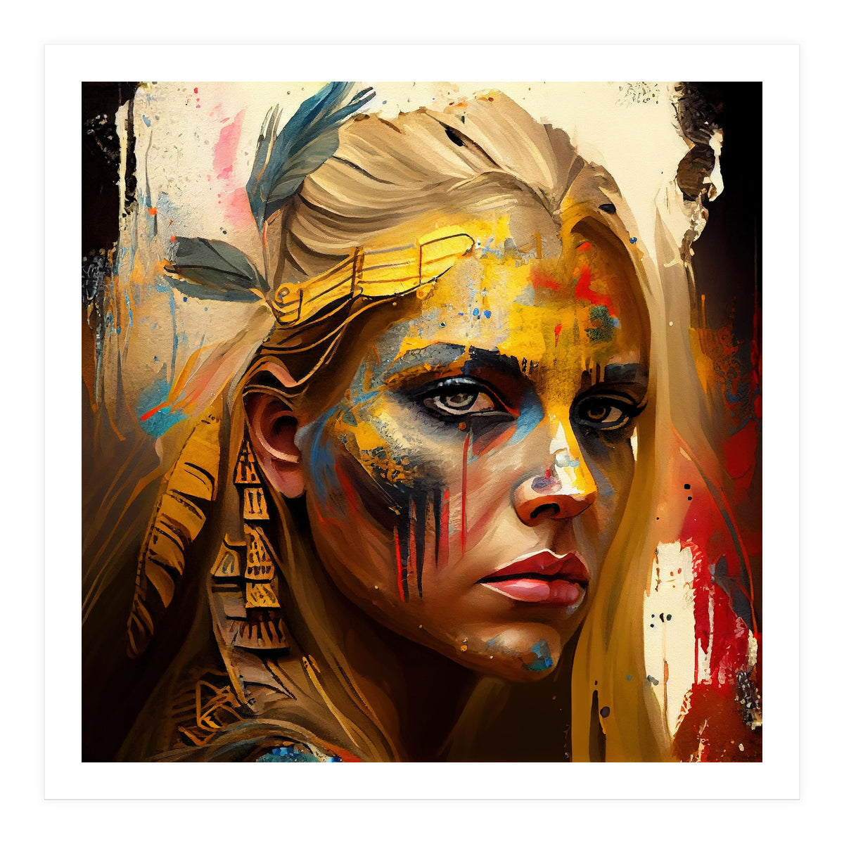 Powerful Warrior Woman #2 (Print Only)