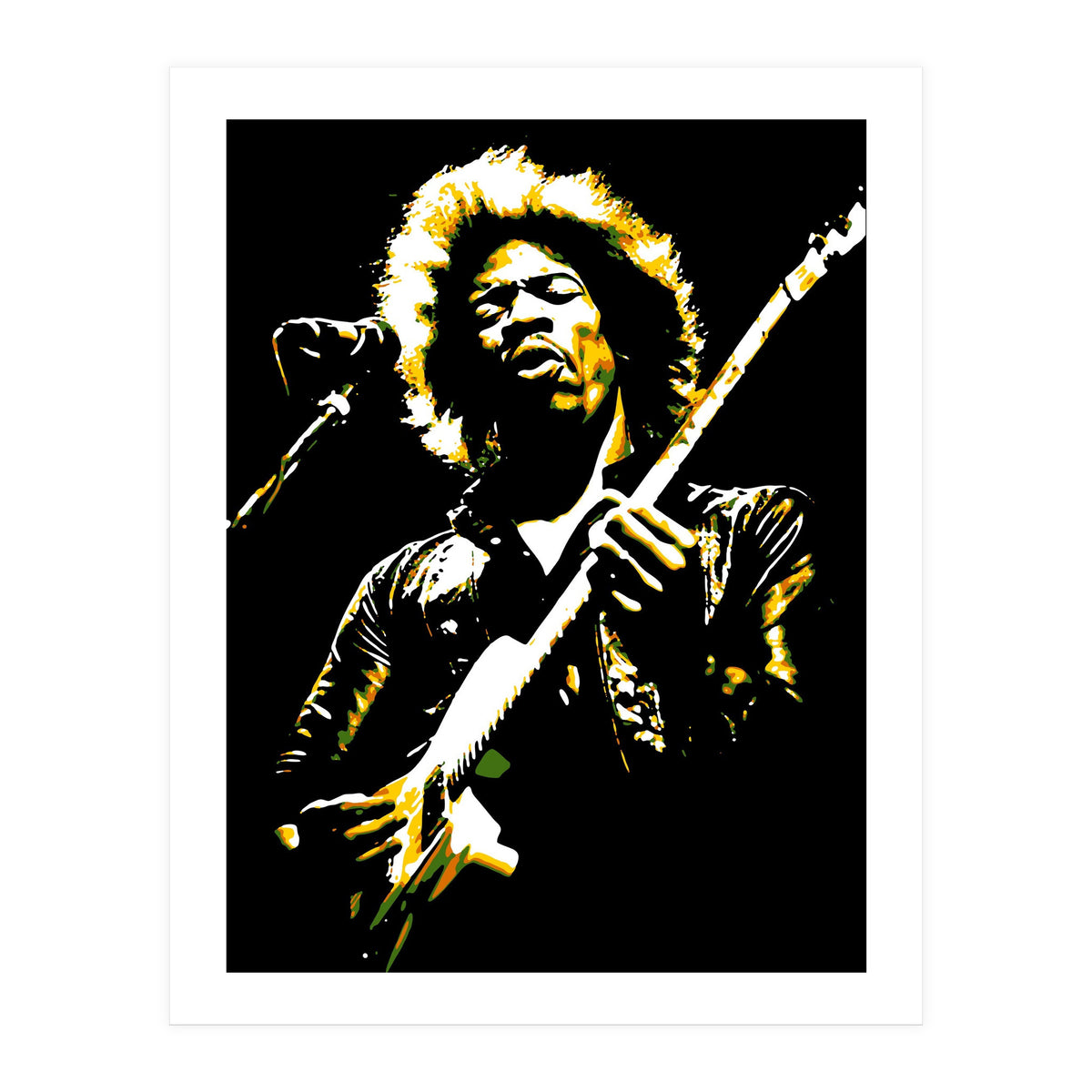 Jimi Hendrix in Pop Art  (Print Only)