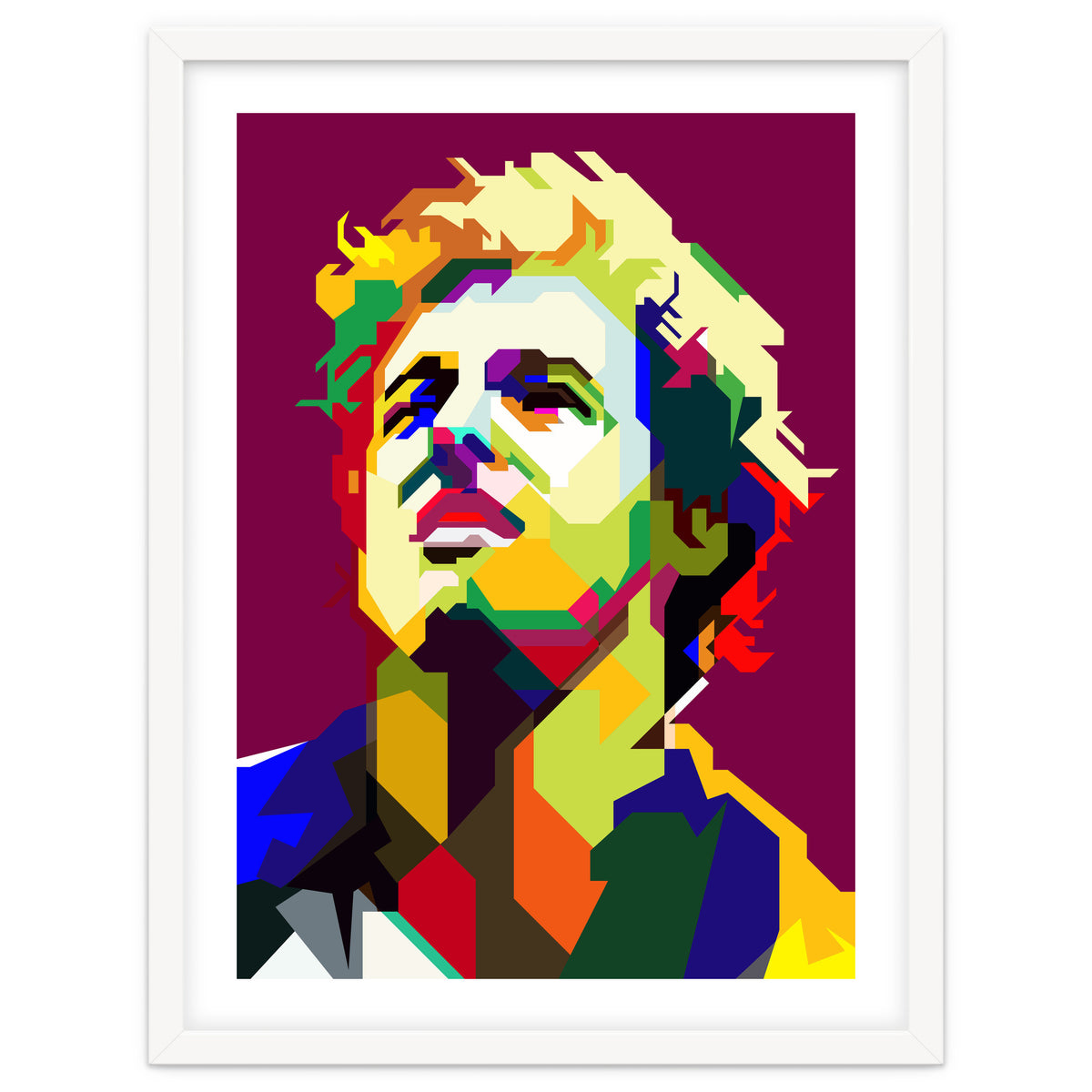 Bruce Springsteen Pop Art WPAP