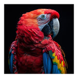 Scarlet Macaw Parrot Close Up Portrait  (Print Only) thumbnail