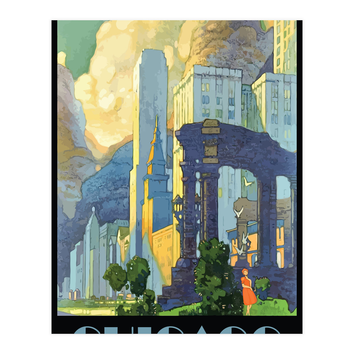 Chicago City, Illinois (Print Only)