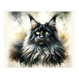 Majestic Long Haired Cat Portrait (Print Only) thumbnail