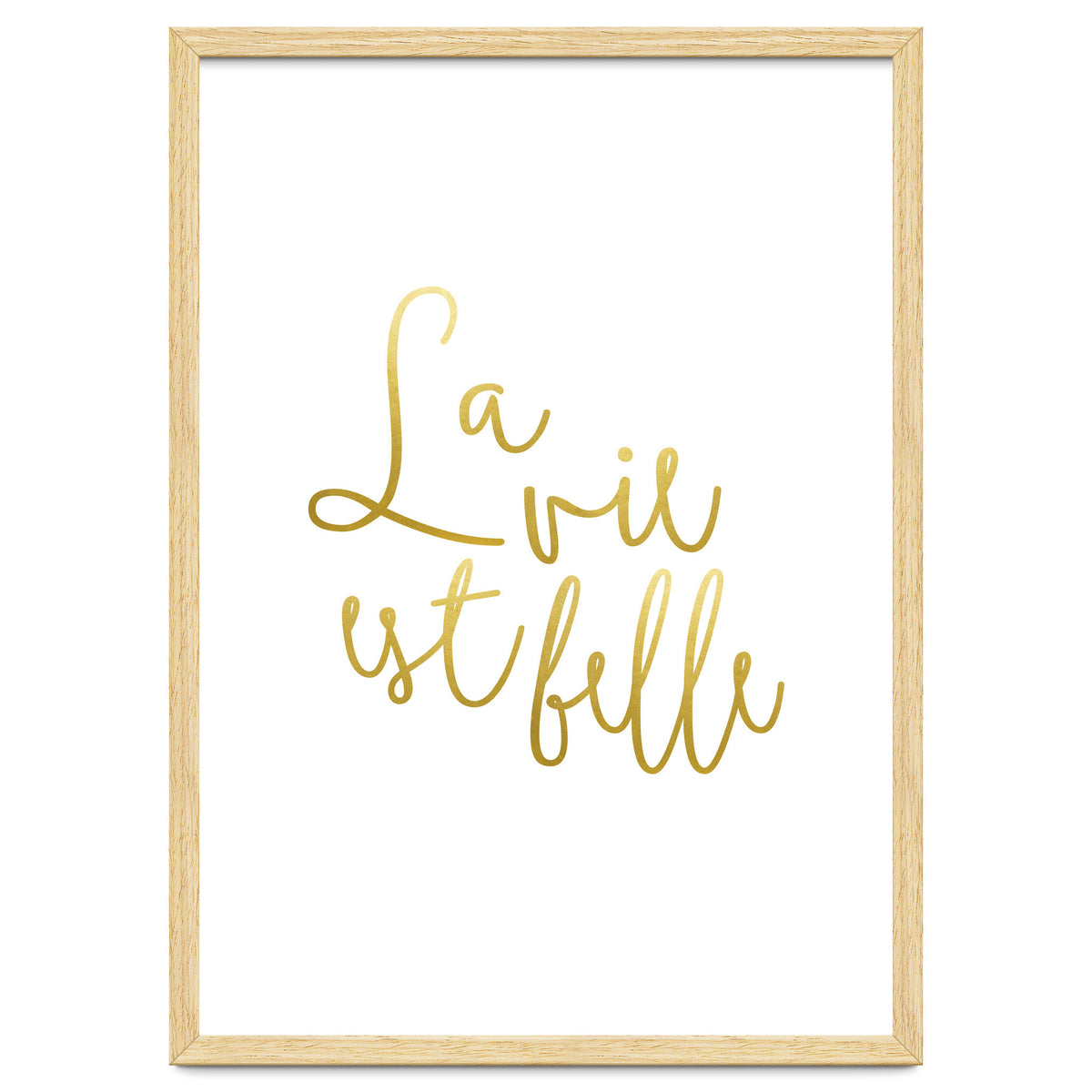 La vie est belle #society6 #typography #buyart