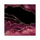 Burgundy & Gold Agate Texture 14 (Print Only) thumbnail