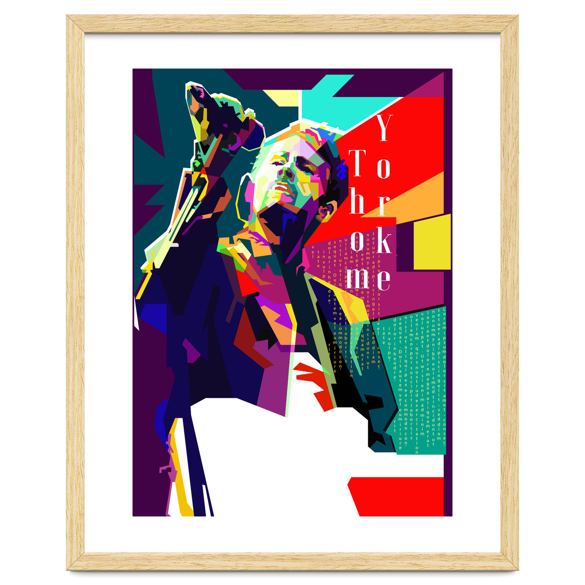 Thom Yorke Singer Musician Pop Art WPAP