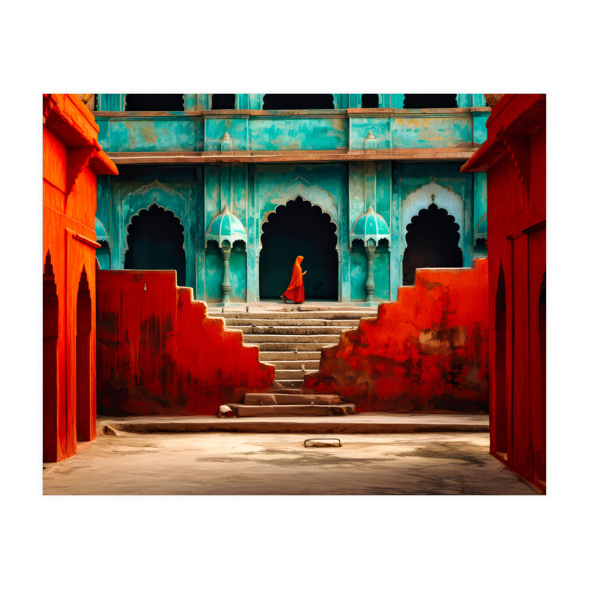 Woman in red (Print Only)