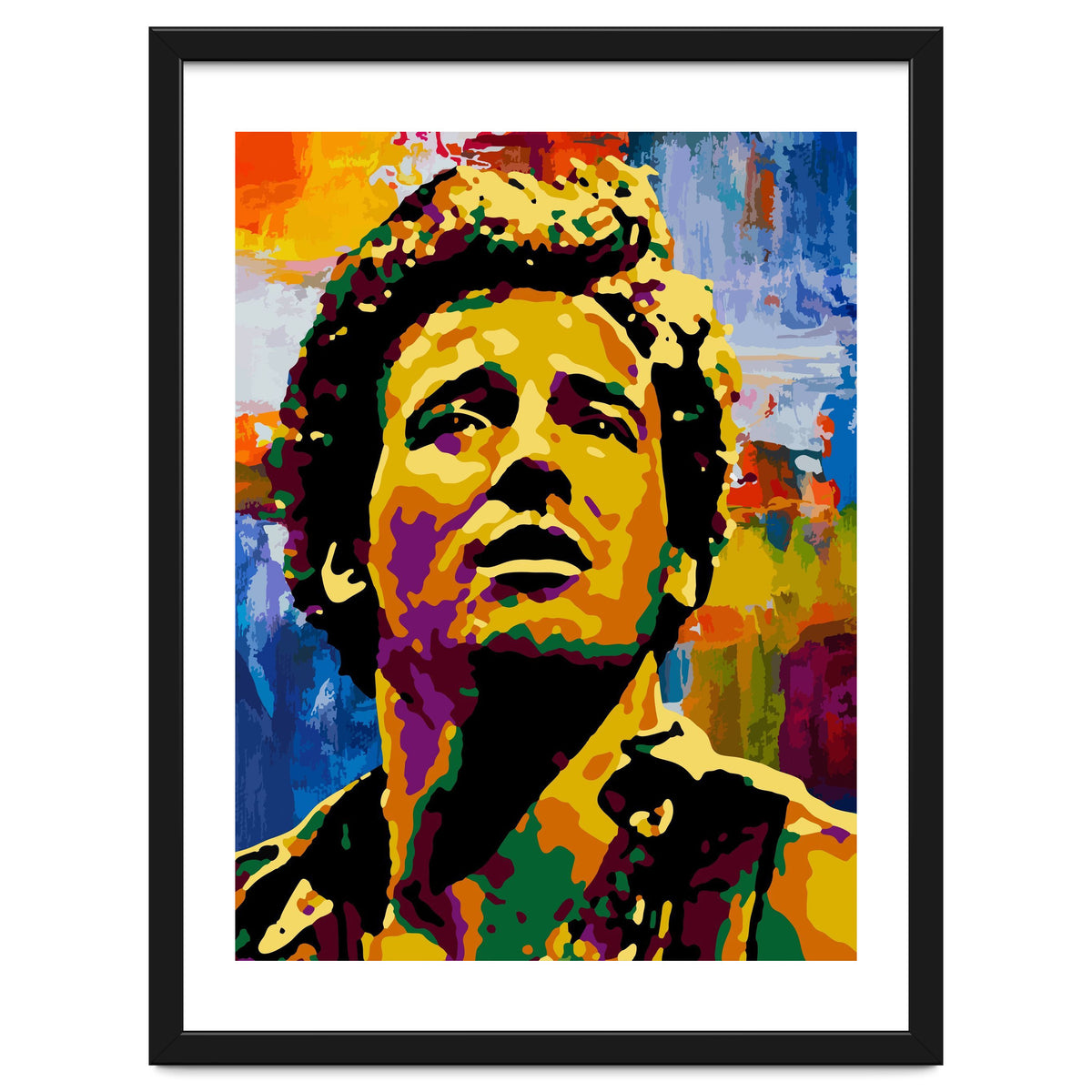 Bruce Springsteen Colorful abstract