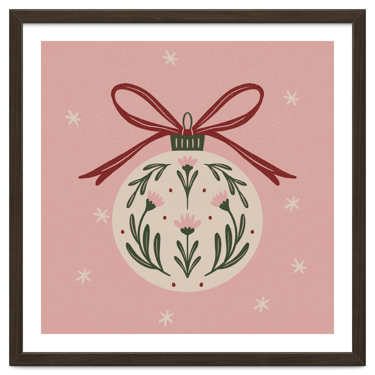 Christmas Flower Globe