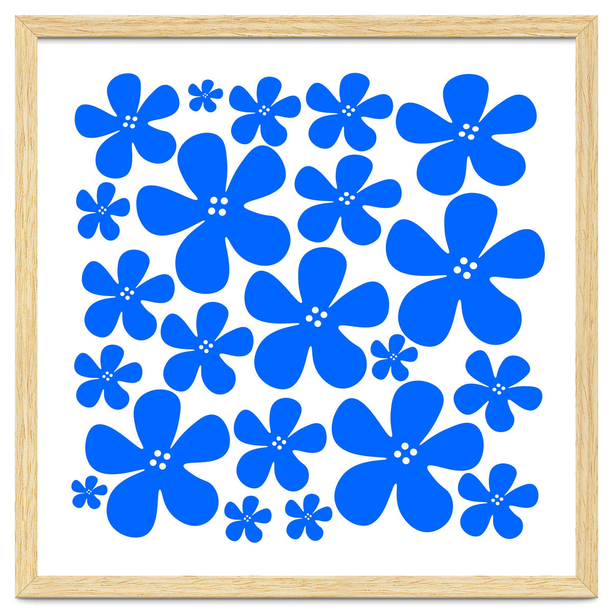 Blue Flowers Pattern