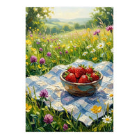 Summer Strawberries in the Meadow (Print Only)