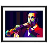 John Coltrane Jazz Musician Pop Art WPAP thumbnail