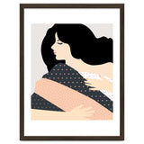 Not Today, Sleepy Lazy Woman In Bed, Quirky Eclectic Blanket Cozy Sleep In Illustration thumbnail
