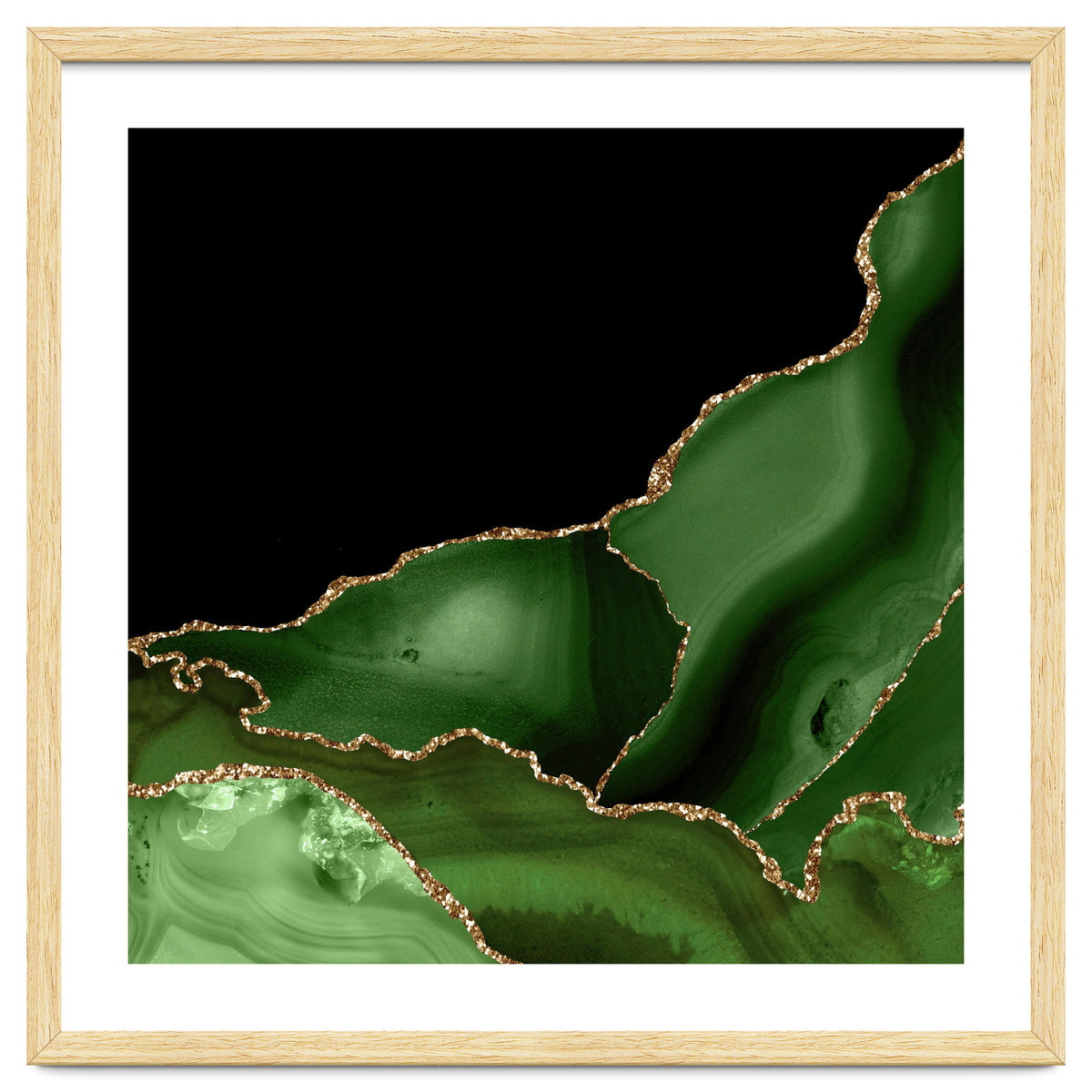 Green & Gold Agate Texture 03