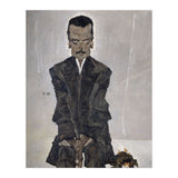 'Portrait of the Publisher Eduard Kosmack', 1910, Oil on canvas. EGON SCHIELE. (Print Only) thumbnail