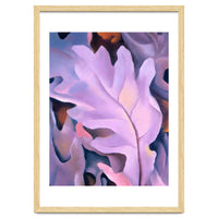 Georgia O’Keeffe – Purple Leaves (1922) | Elegant Botanical Modernist Composition in Rich Violet Tones