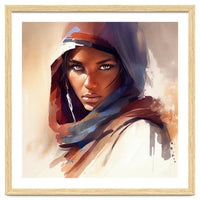 Watercolor Tuareg Woman #10