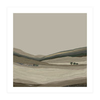 Muted Landscape oil painting  (Print Only)