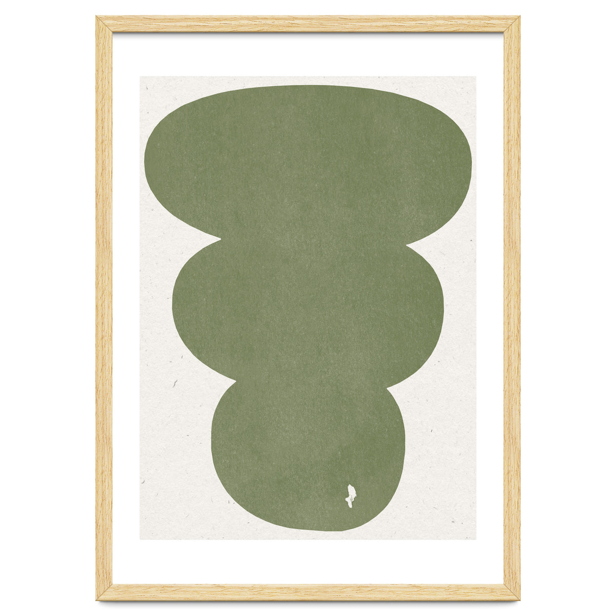 GREEN WATERCOLOR SHAPES NO.4