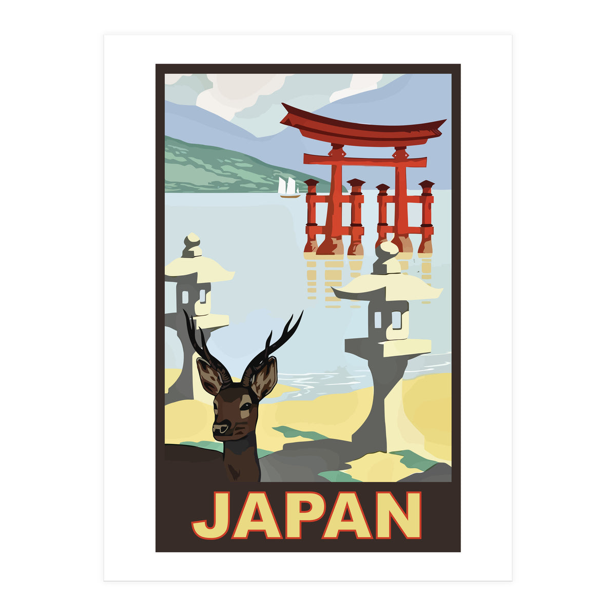 Japan Travel Poster (Print Only)