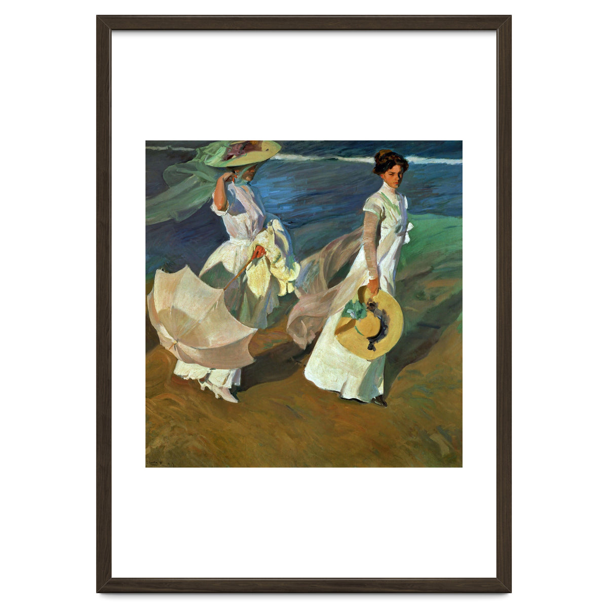Joaquín Sorolla / 'Walk on the Beach', 1909, Oil on canvas, 205 x 200 cm.