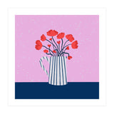 Poppies – pink and blue (Print Only) thumbnail