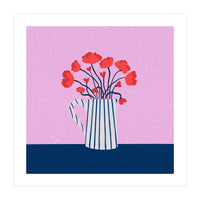 Poppies – pink and blue (Print Only)