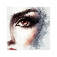 Amber Eye Portrait Fragment (Print Only)