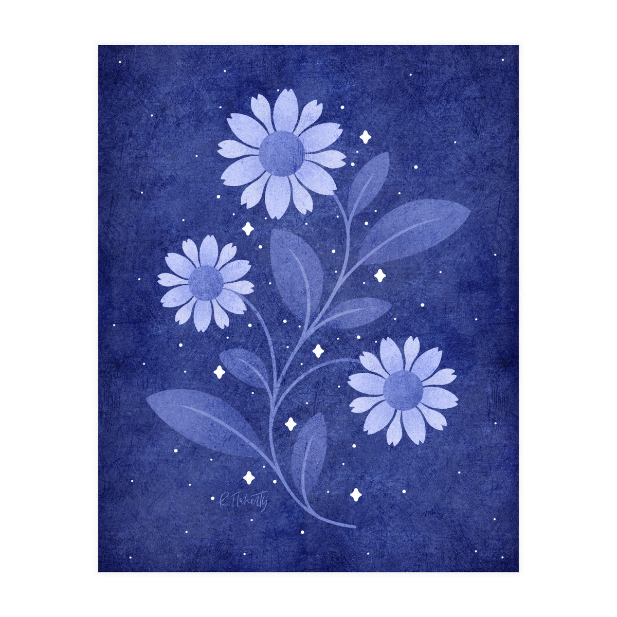 Twilight Sparkles Floral (Print Only)
