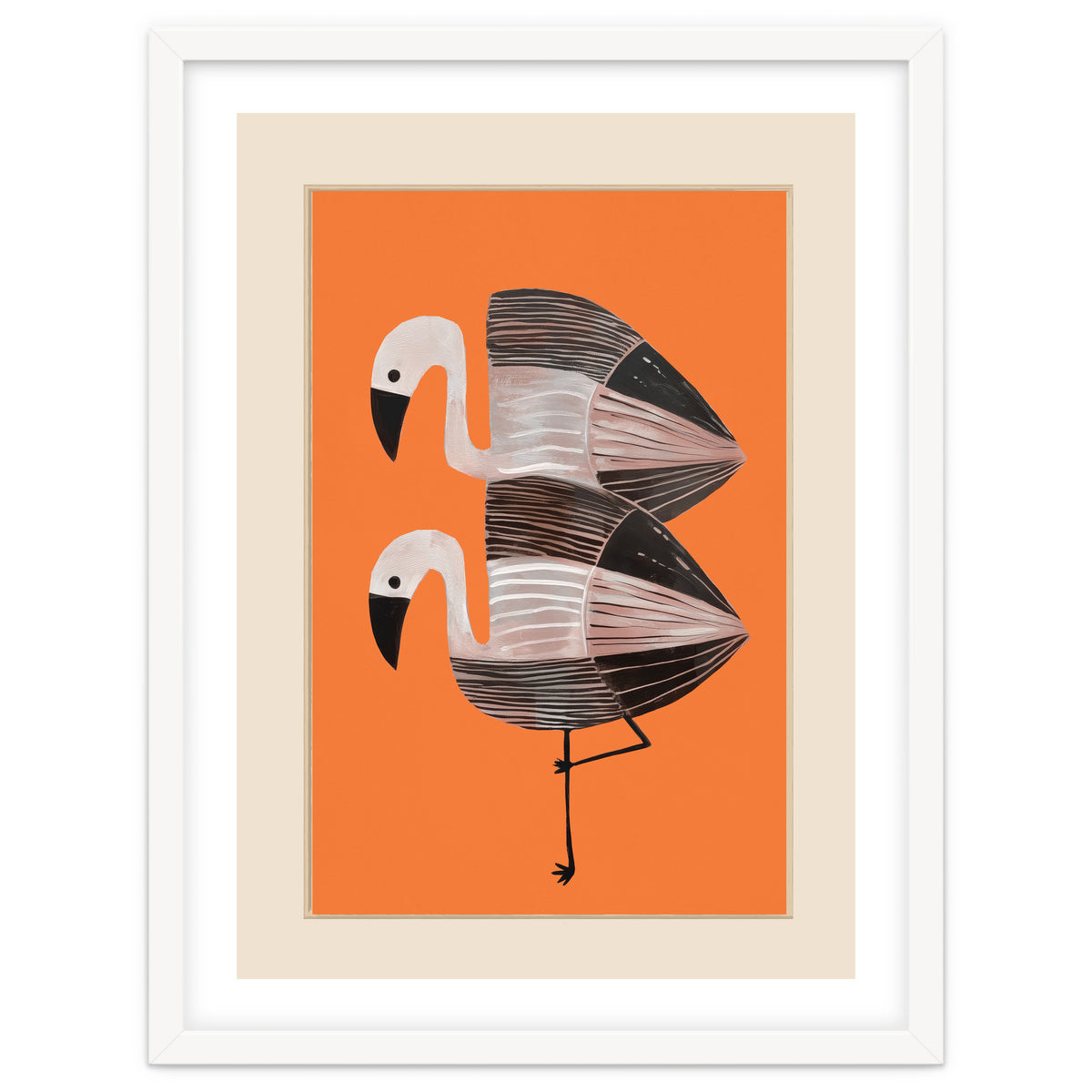 Tangerine Flamingos