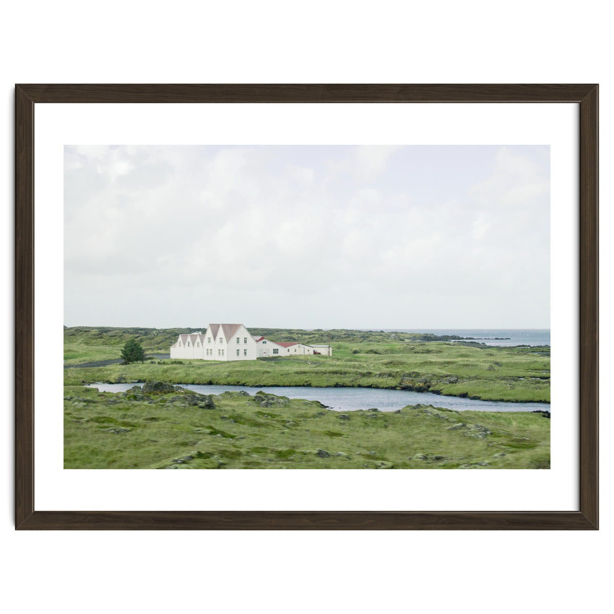 House in the green field - Iceland