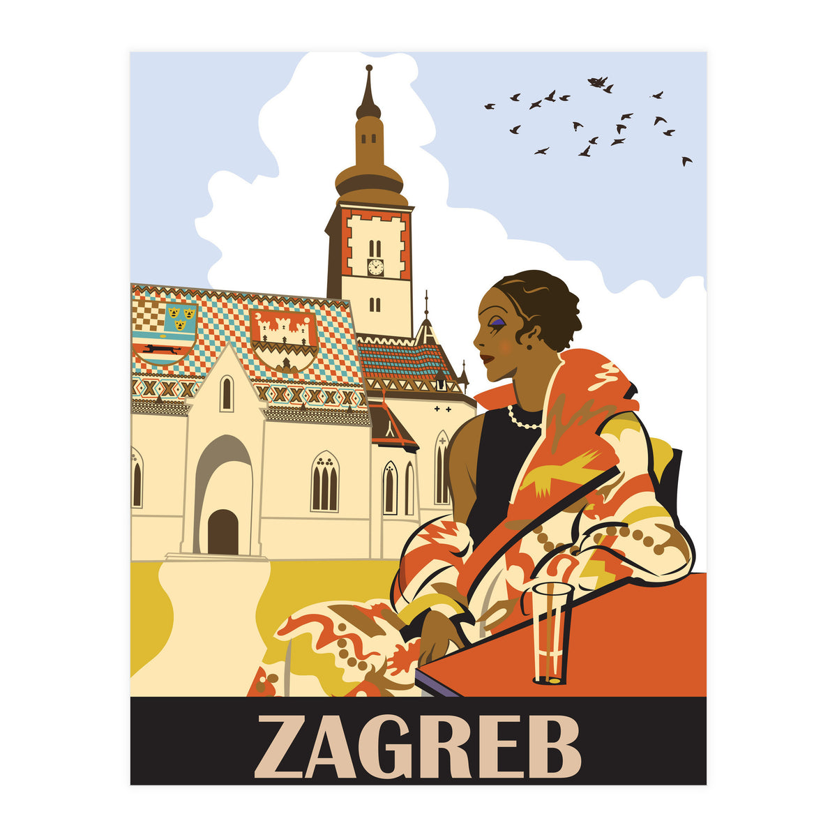 Zagreb, Croatia (Print Only)
