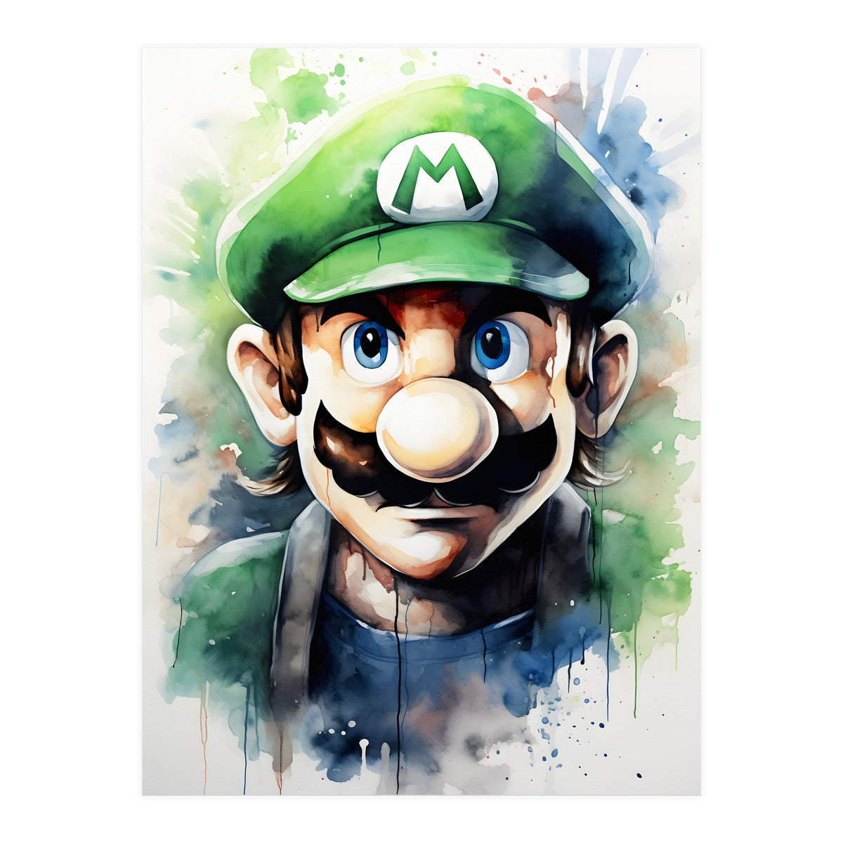 Luigi Super mario (Print Only)
