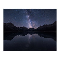 Starlit Reflection: Milky Way Over Mountain Lake (Print Only)