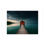 Moody Boathouse Photography Lake House (Print Only) thumbnail