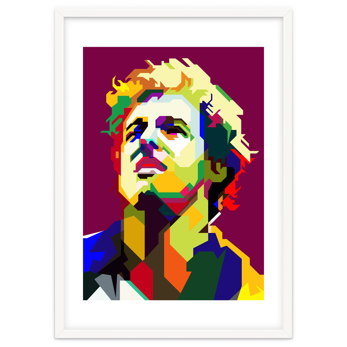 Bruce Springsteen Pop Art WPAP